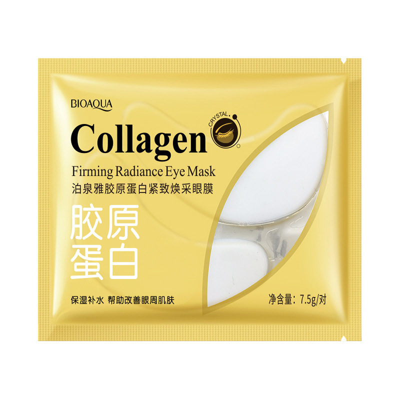 Mascarilla para ojos de caviar dorado de Boquanya, hidratante, reparadora y reafirmante, mejora de las ojeras alrededor de los ojos, mascarilla para ojos, venta al por mayor