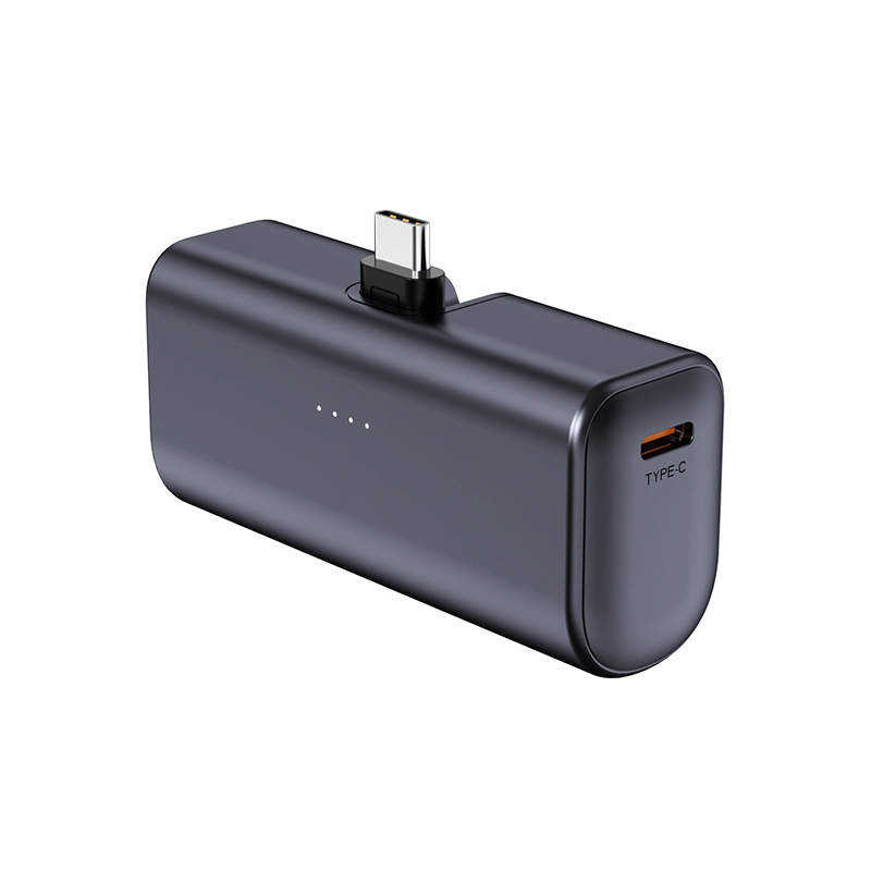 クロスボーダー折りたたみプラグ急速充電メタリックペイントテールプラグカプセル 5000 mAh パワーバンクポータブル PD モバイル電源|undefined