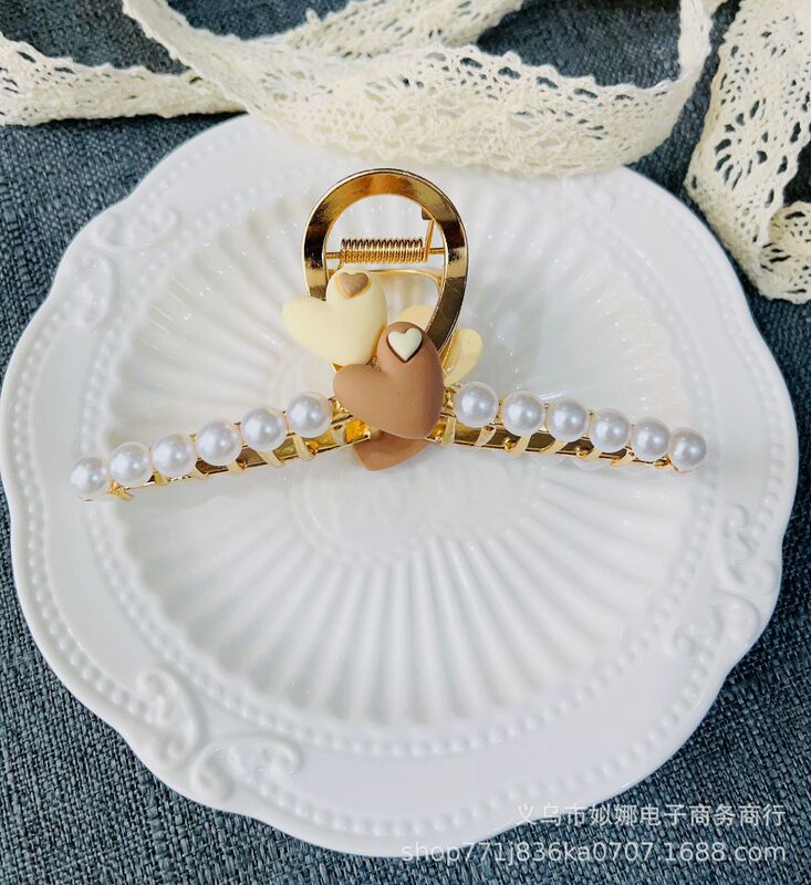 韓国式の新型ファッションの合金メッキの後頭部のクリップの気質のファッションの大きいサイズの女性のサメのクリップのクリップ|undefined