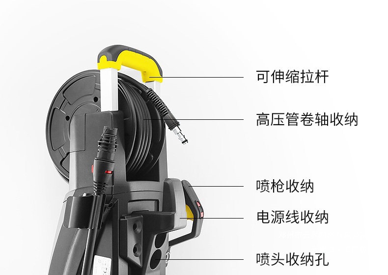 Yunjie High-Pressure Car Washing Machine for Home Use 220V High-Pressure Water Gun Garden Cleaning Machine High-Power Powerful Floor Cleaning and Car Washing Pump