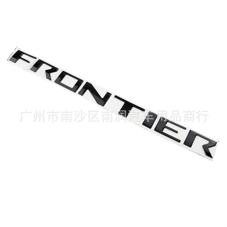 Suitable for Nissan FRONTIER tail box emblem, ABS pickup truck modification sticker, recessed emblem, plastic sticker