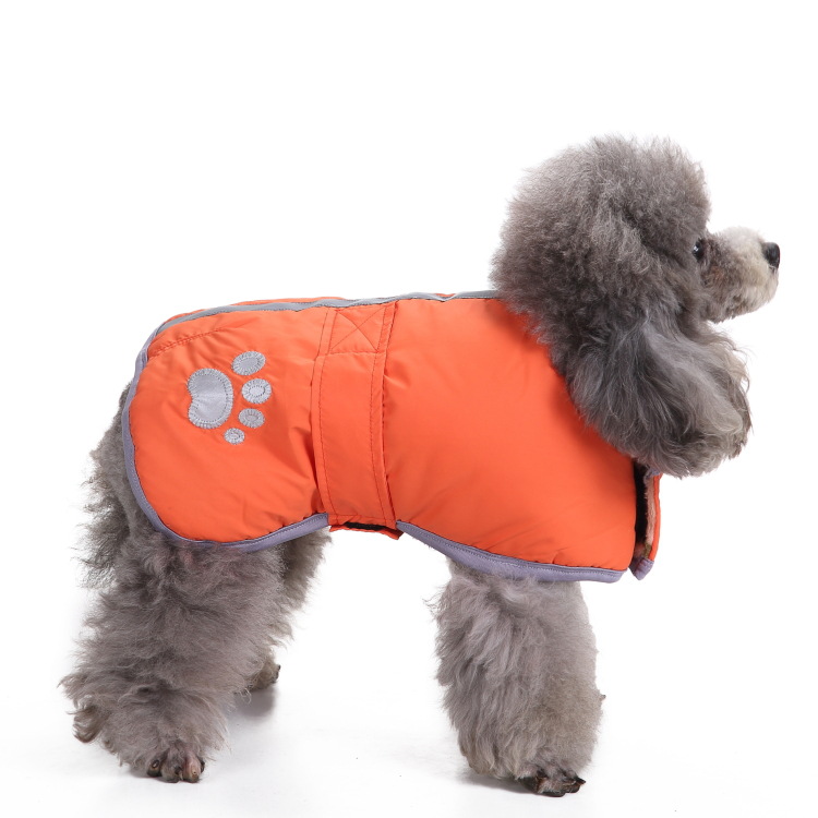 Roupa de inverno quente para cães e gatos, com acolchoamento grosso de algodão, resistente ao vento e ideal para atividades ao ar livre. Perfeita para o Ano Novo._voghion.com
