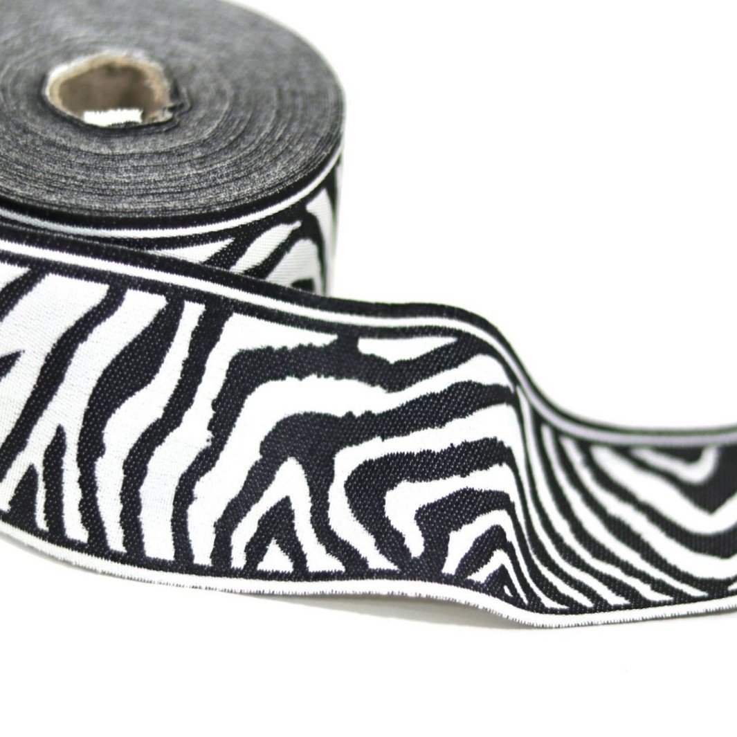 5cm de ancho de alta precisión patrón Tigre cinta ropa sofá almohada textil hogar Decoración de tela con cinta de tela