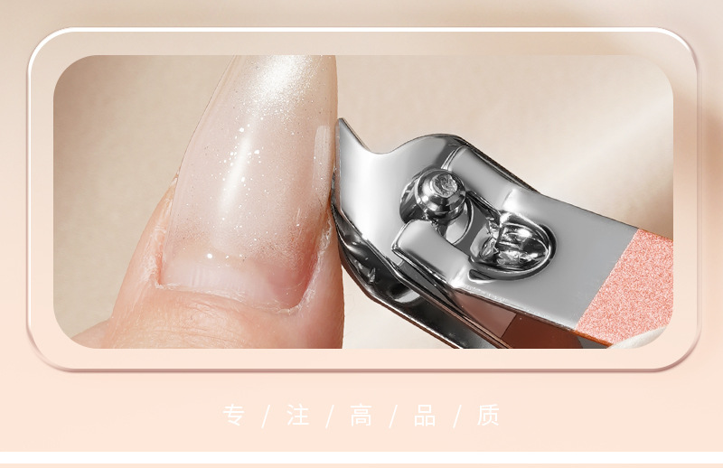 Heimat schräge Nagelschere Mädchen Rosa Set Edelstahl Ohrlöffel Nagelschere Augenbrauenschere Maniküre- und Pediküre-Werkzeuge