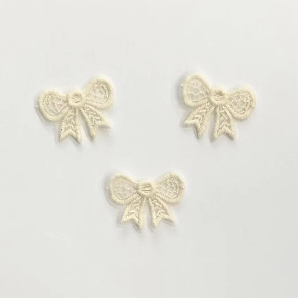 Bow tie, cute accessories, with embroidery, Korean style, children's clothing, DIY 2