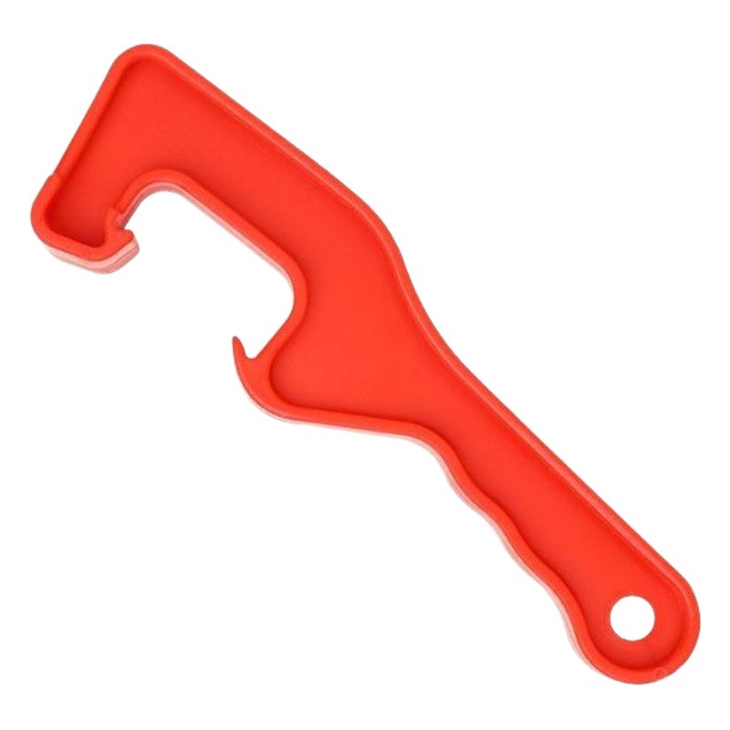 Abrelatas de Barriles de Plástico Reforzado, Herramienta para Abrir Tapas de Barriles de Pintura y Aceite, Resistente al Agua, Llave para Abrir Tapas de Barriles