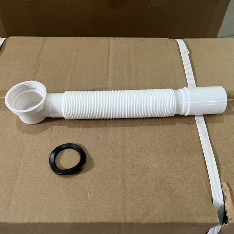 Bathtub sewer drain hose shower room wooden barrel drain tub tub drain extension outlet pipe fittings Bathtub sewer drain hose shower room wooden barrel drain tub tub drain extension outlet pipe fittings