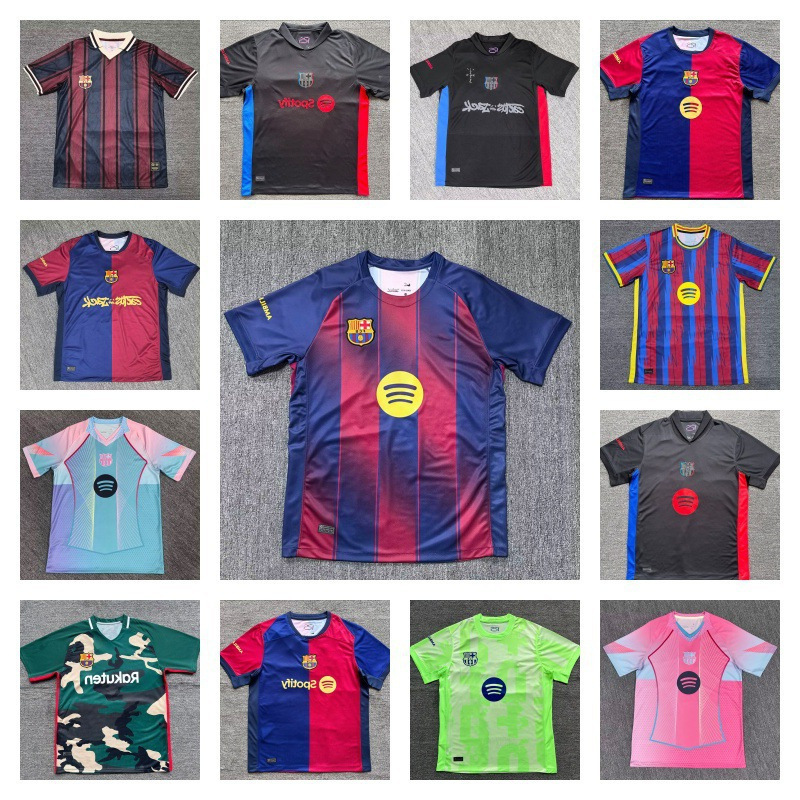 25-26 Club Football Uniforms Barcelona Jerseys Cross-Border Sports T-Shirts 2425 Season Fan Edition Barcelona 25-26 Club Football Uniforms Barcelona Jerseys Cross-Border Sports T-Shirts 2425 Season Fan Edition Barcelona