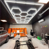 Cross-border e-commerce 110V garage lights DIY honeycomb lights car wash beauty lights car station lights dedicated 14 holes
