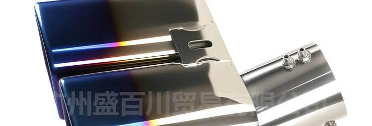 Suitable for factory direct sales Alfa square mouth tail mouth modification Alpha stainless steel car tail throat exhaust pipe