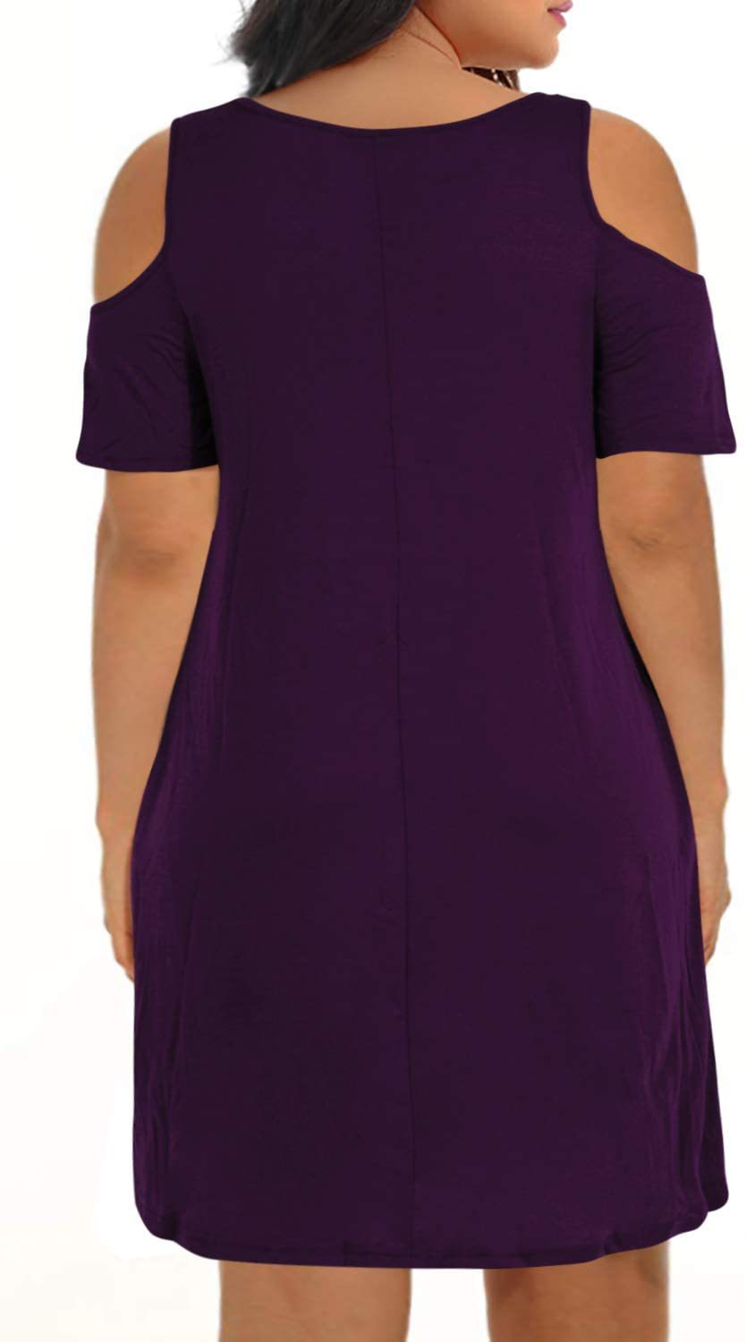 2025 transfronterizo Amazon verano Europa y América ropa de mujer de moda grande vestido suelto cuello redondo hombro abierto falda A