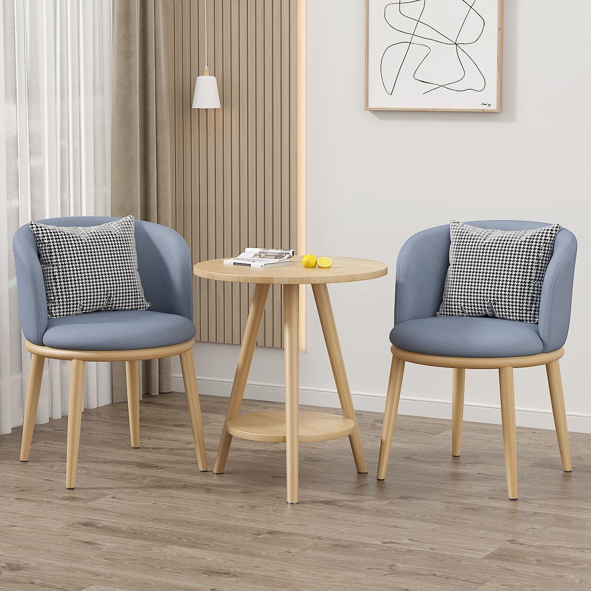 Madera Cruda Doble Capa Gris-Azul - Tejido Tecnológico ✓★
