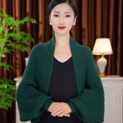 貴婦人メリヤスカーディガン秋冬保温長袖ストール柔らかい肌の質感ストール