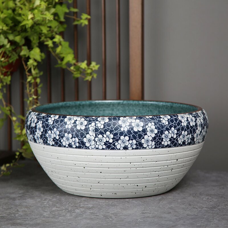 *金魚飼育用景徳鎮陶器大水槽、卸売亀鉢、水耕植物、睡蓮、蓮水槽、卓上飾り|undefined