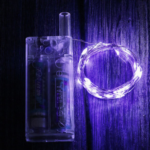 2셀 배터리 박스 3m - 보라색 표시등 - 플래시 포함