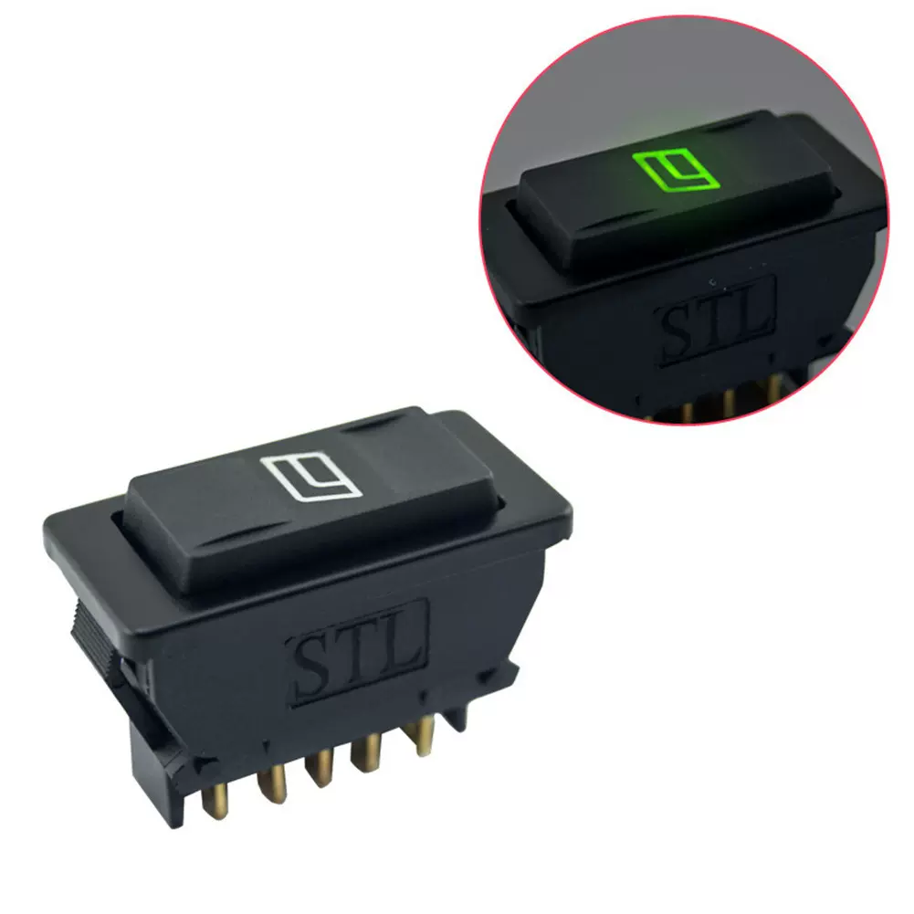 汽车改装车窗玻璃升降开关ASW-02D 五脚通用复位 翘板船型开关