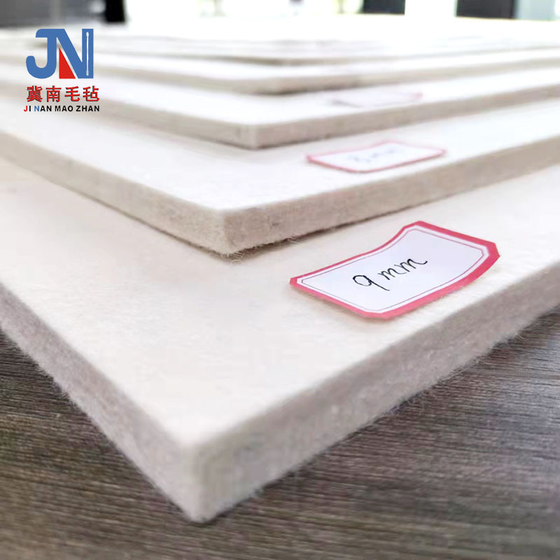 厂家供应机制羊毛毡 工业细白毛毡 半粗粗毛机制毛毡