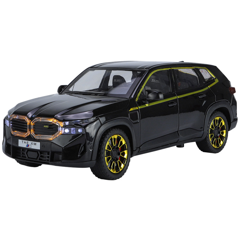 BMW XM 럭셔리카 로고 레이싱 합금 자동차 모델 키즈 소년 선물 금속 장난감 자동차 장식품 시뮬레이션 자동차 모델