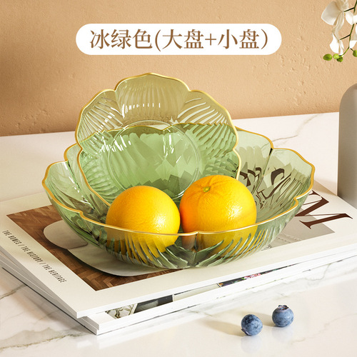Fruit plate with a high-end, light luxury Instagram style, living room coffee table snack tray, commercial food grade fruit bowl display