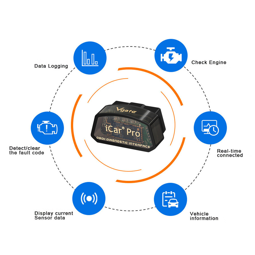 VGATE ICAR Pro BT3.0 Bluetooth OBD car scaner Android car fault detector