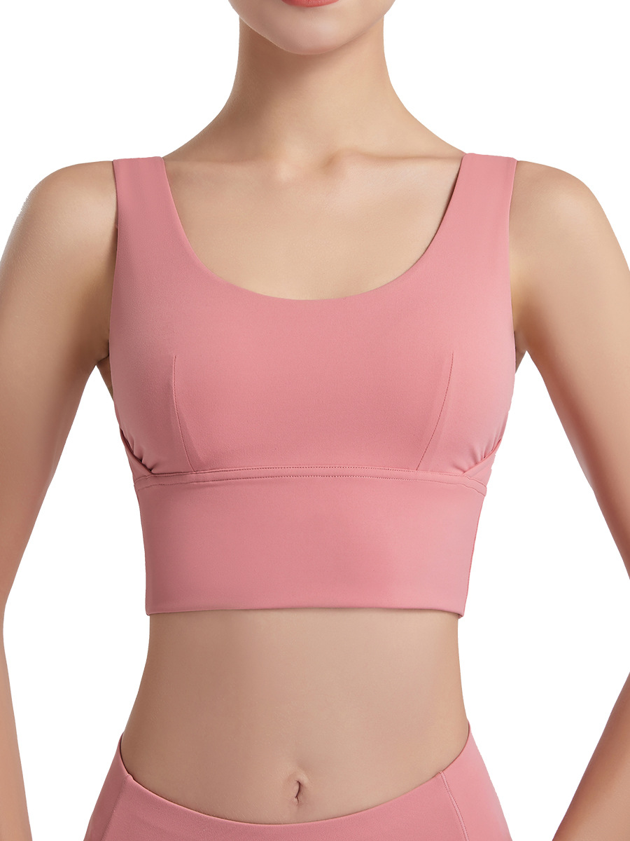 Suministro directo de fábrica nueva en forma de U belleza espalda yoga deportes sujetador alta resistencia corriendo golpes fitness push up ropa interior