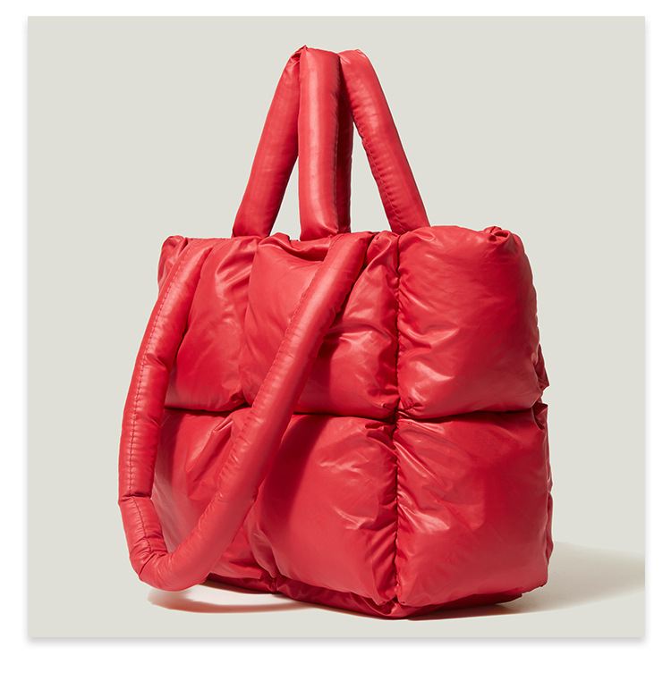 Borse da donna, borsa imbottita, cappotto in cotone, borsa da donna, semplice borsa spaziale imbottita, morbida borsa a tracolla imbottita a quadri_voghion.com