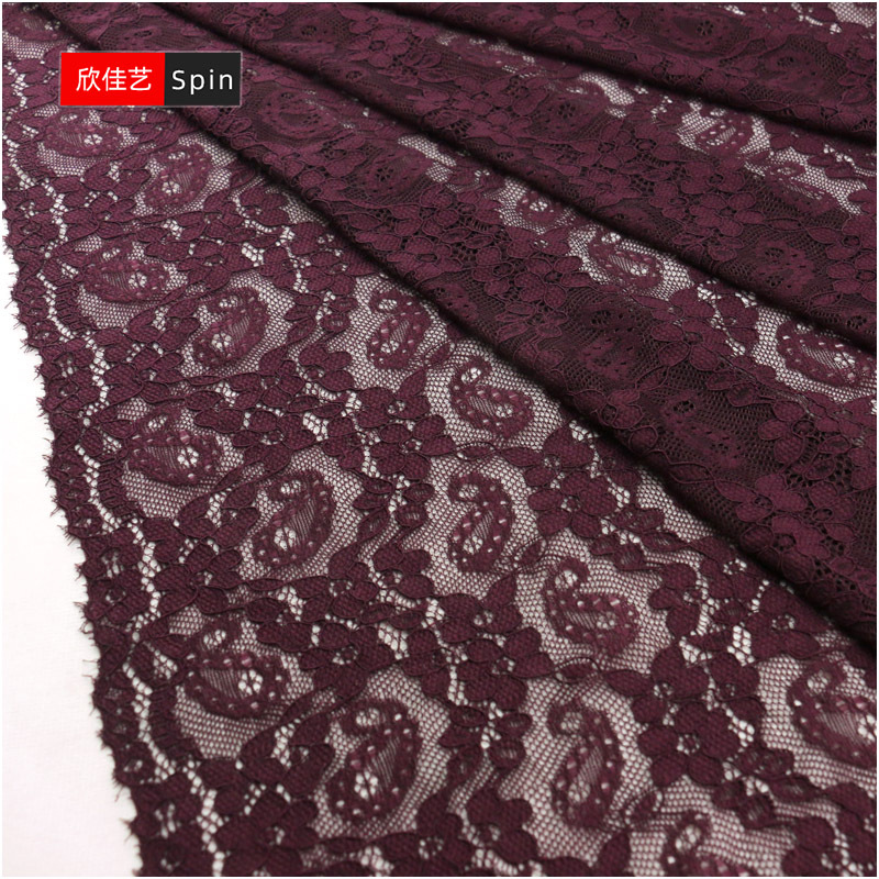 现货小批 弹力蕾丝花边面料  镂空网纱DIY内衣裤打底衫裙子服装布