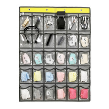 W 34080 Grid PVC phone storage hanging bag ���͸�� PVC �ֻ�