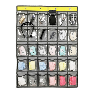 W 34080 Grid PVC phone storage hanging bag ���͸�� PVC �֙C