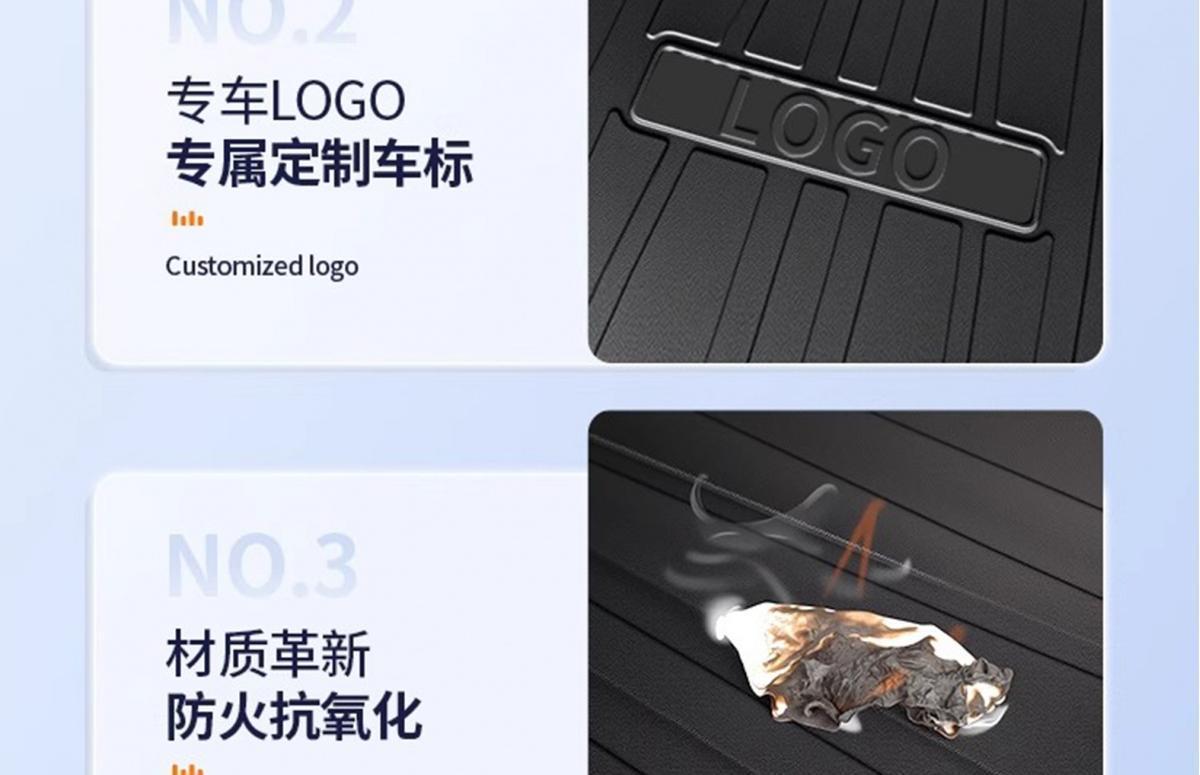 Suitable for 25 models of Chery Jetour Traveler, TPE trunk mat, car accessories, modification parts