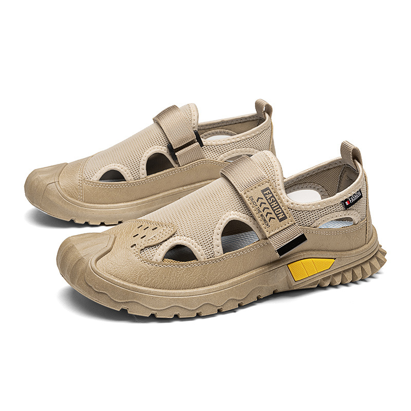 Zapatos de hombre tendencia de verano para usar sandalias casuales con suela suave vaciado zapatos de playa al por mayor