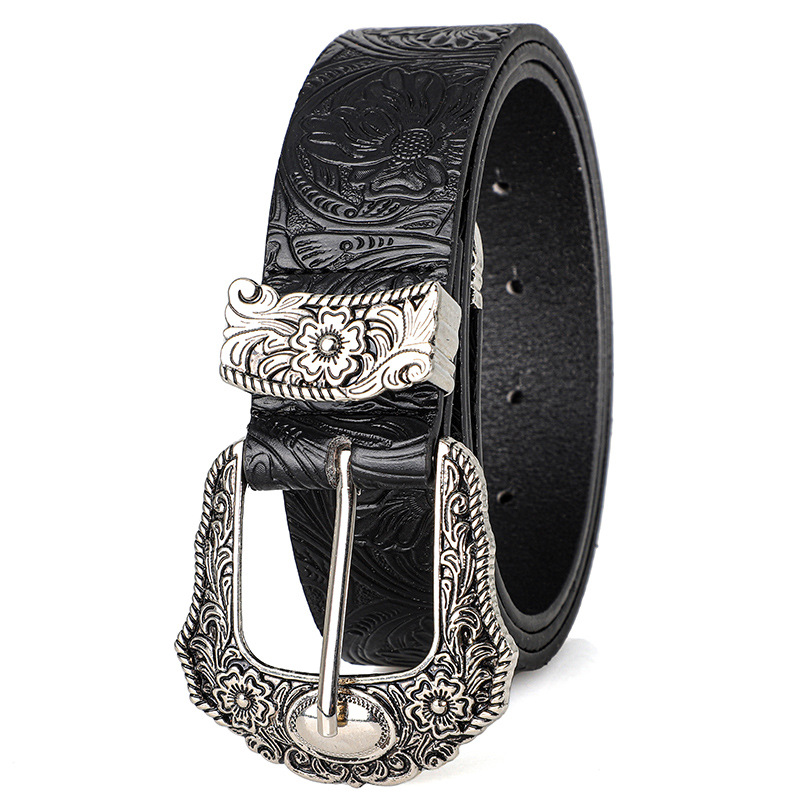 Neuer Retro-Gürtel für Herren und Damen im böhmischen Stil – mit Strass-Schnalle, Street-Punk-Rock-Hip-Hop-Modeaccessoire, für Männer und Frauen – Detail 6