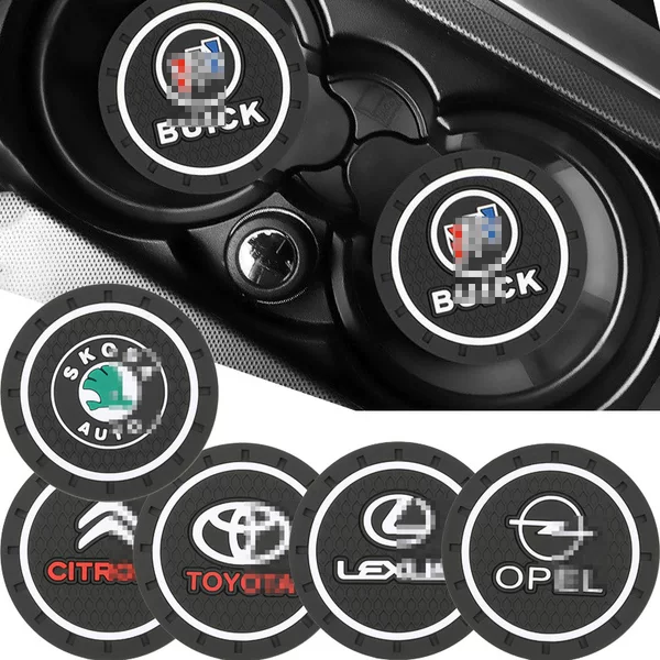 Car Water Coaster, Creative, Fashionable, Multi-Functional, Dust-Proof, Anti-Slip, High Temperature Resistant, Interior Decoration Modification, Universal Model