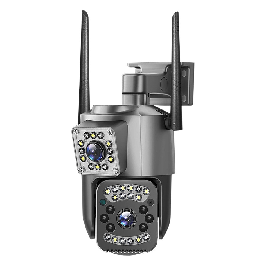 Cámara binocular WIFI día y noche a todo color al aire libre impermeable vigilancia hogar 5 millones Cámara Ultra HD comercio exterior