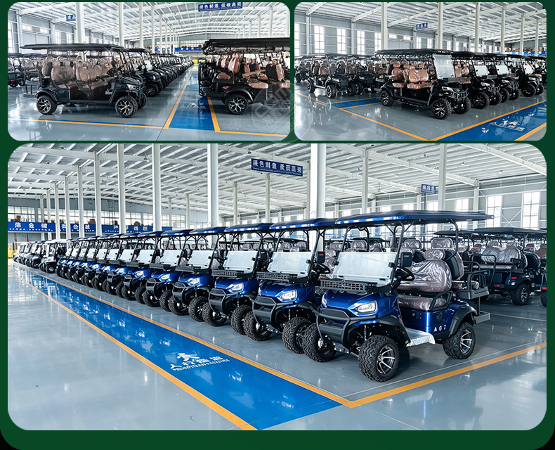 Electric golf cart, tourist attraction sightseeing vehicle, real estate property hotel reception shuttle vehicle, electric sightseeing vehicle