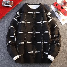 代理加盟 淘宝外贸批发秋冬新款休闲毛衣男生针织打底衫男装大码