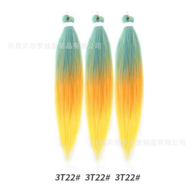 Kit de 3 pelucas EZ Braid – cabello synthetic, colores sólidos/degradé