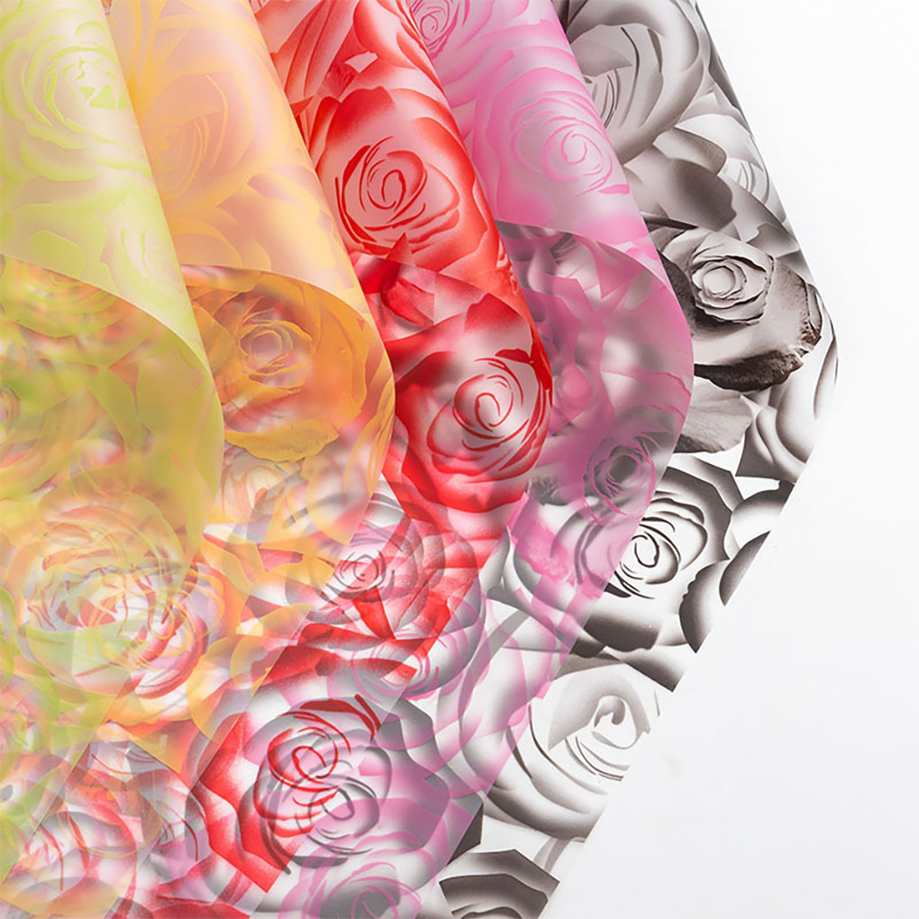 Li Zhi Ran rosa hermosa papel de embalaje de flores impermeable ramo de flores papel de embalaje de flores papel de regalo