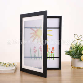 亚马逊儿童艺术相框Kids Art Frames家居油画装饰画翻盖相框批发 