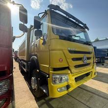 跨境出口小型重汽豪沃HOWO二手车371自卸车 后八轮工程运输车