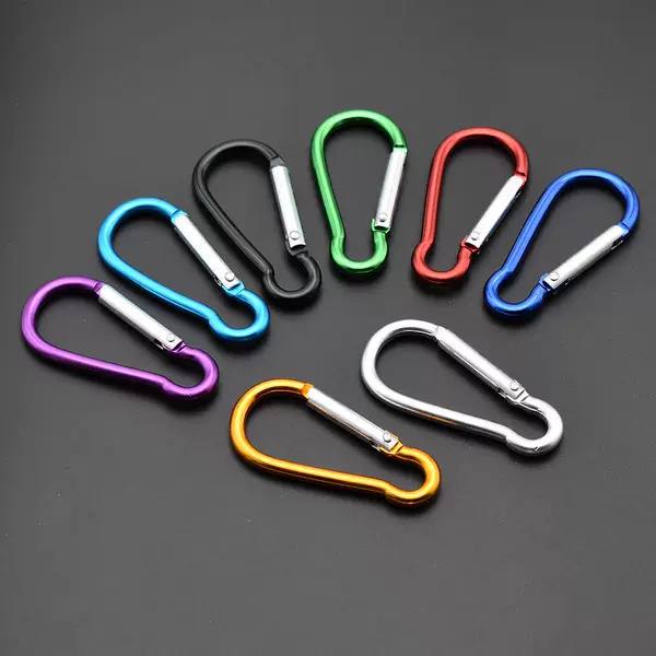 Factory Direct sales No. 5 gourd-shaped aluminum alloy carabiner Bluetooth speaker quick hanging outdoor hanging plastic bottle buckle