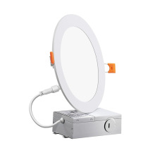 超薄圆形led面板灯6寸12w筒灯可调光带接线盒可控硅调光无蓝光