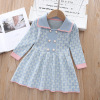 Cute fashionable decorations, soft comfortable knitted dress, children's clothing