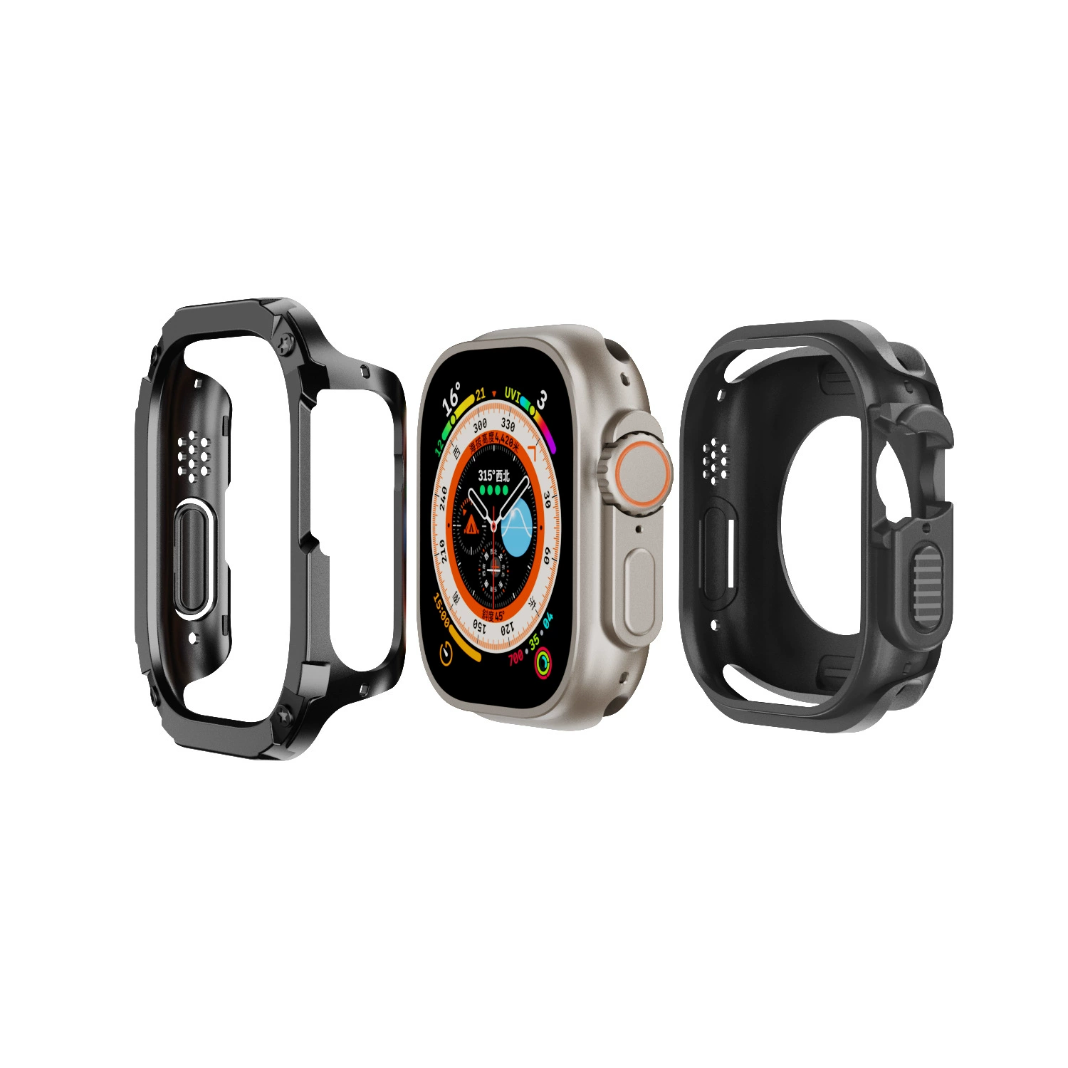 Подходит для Apple Watch 10-го поколения защитная крышка чехол для Apple PC+TPU IWATCH456789 поколения