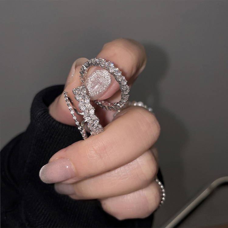 Minimalist Stackable Ring Set With Cubic Zirconia For Women_voghion.com