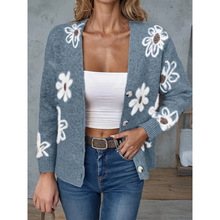 B 69213LFloral pattern button cardigan ����ͼ��Ŧ�ۿ���
