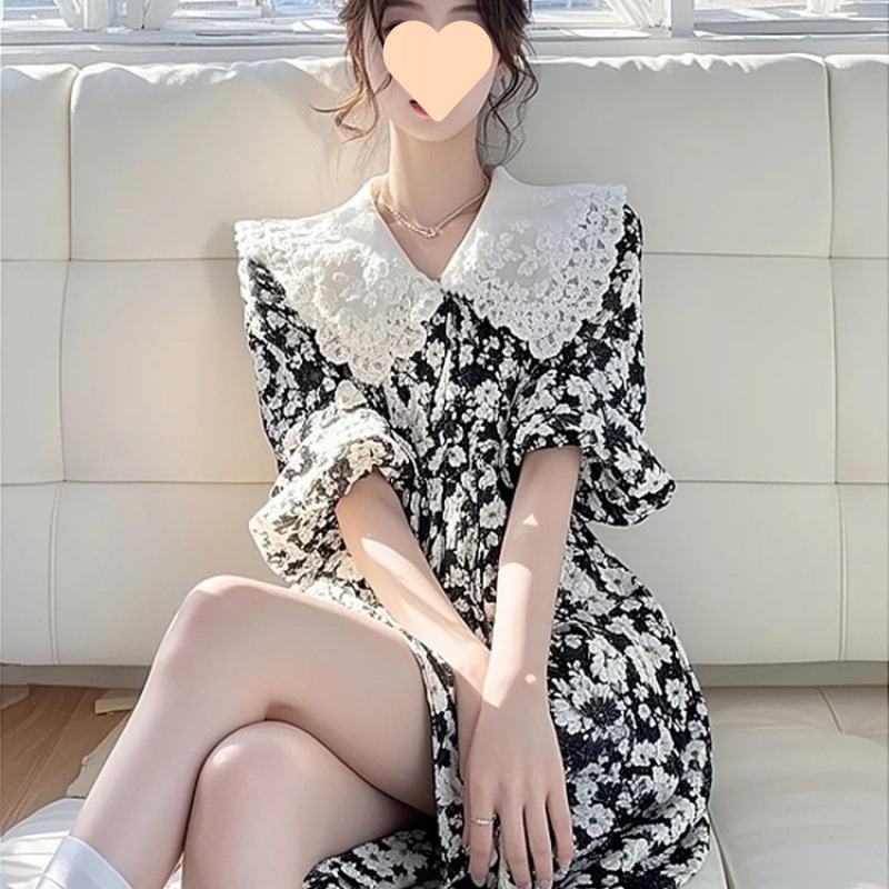 Cute summer lace retro dress