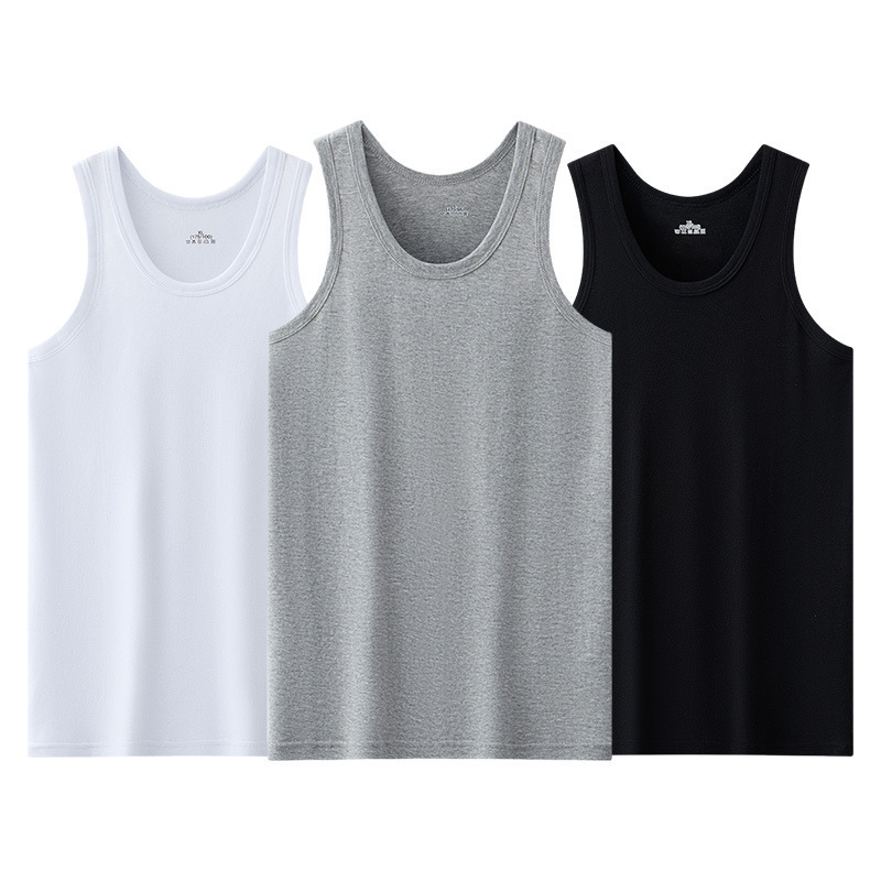 Verano nuevo chaleco de moda de hombre chaleco de cuello redondo camiseta deportiva chaleco de comercio exterior hombre explosión