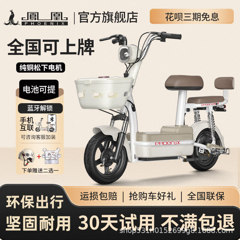Phoenix Electric Vehicle 2026 New Model Electric Bike for Adults, Women, and Girls, Small Electric Bicycle, Electric Scooter, Electric Moped