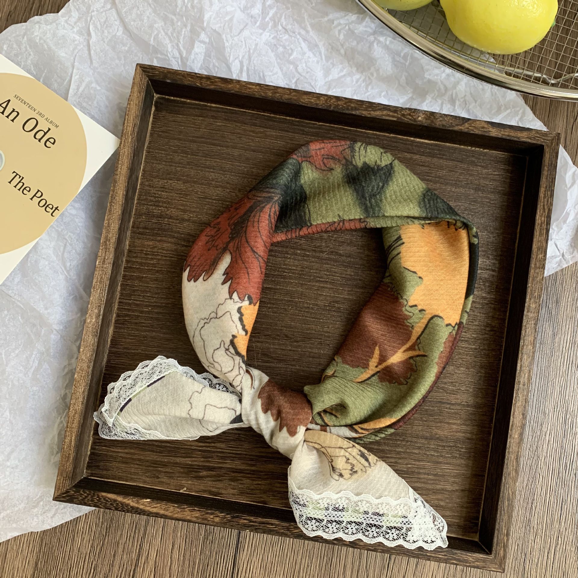 Buñuelo de seda cuello pequeño buñuelo cuadrado primavera y verano nueva moda decoración buñuelo de cuello paquete buñuelo de cabeza buñuelo de verano buñuelo de cabello buñuelo de cabello